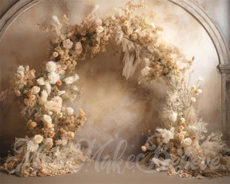 Kate Fine Art Flower Beige Wall Wedding Backdrop Designed by Mini MakeBelieve - Image 6