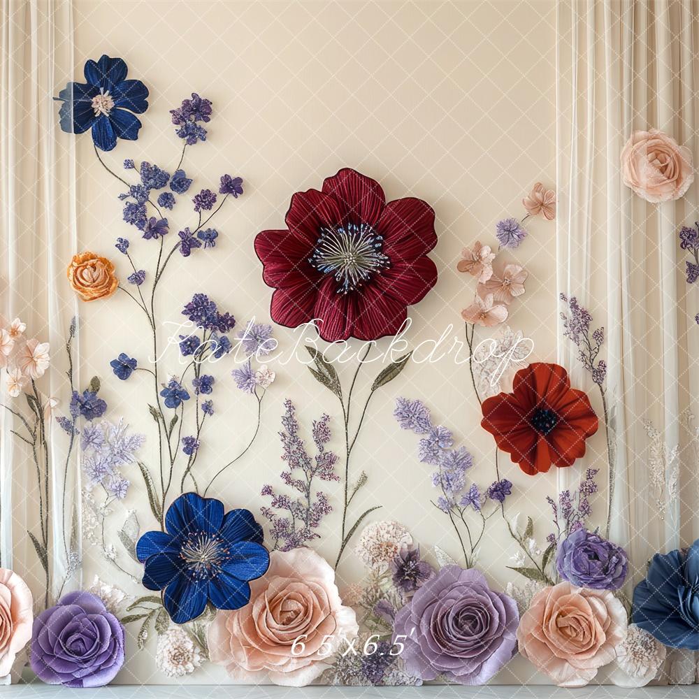Kate Fine Art Flower Curtain Wall Backdrop Designed by Mini MakeBelieve - Image 2