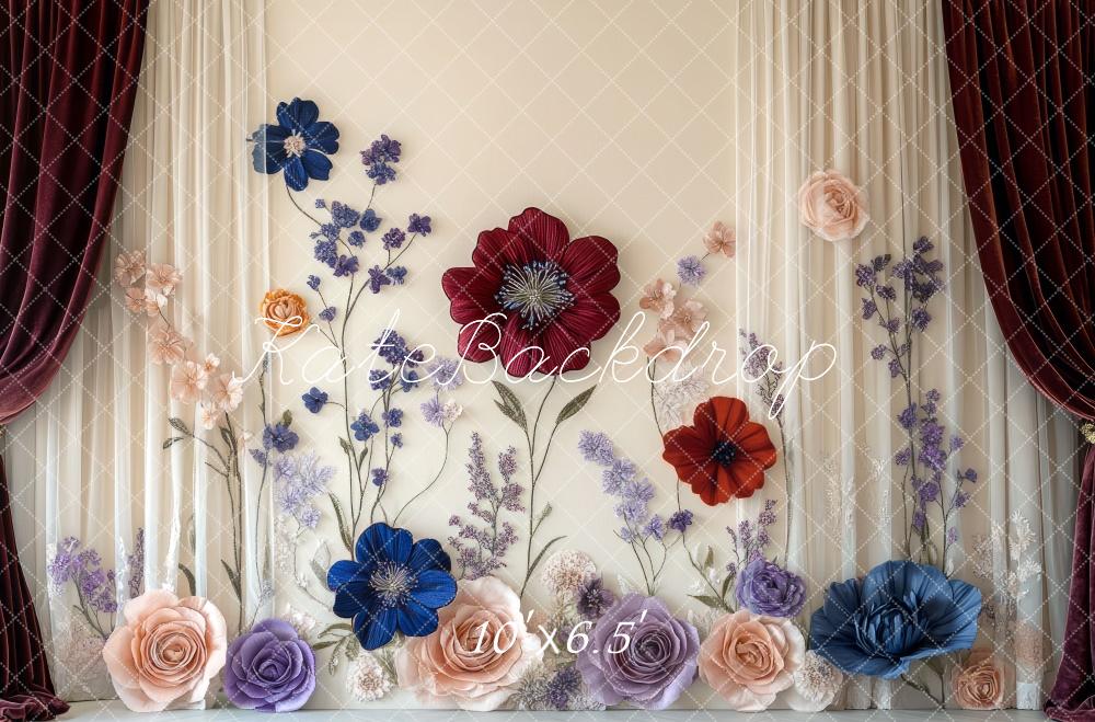 Kate Fine Art Flower Curtain Wall Backdrop Designed by Mini MakeBelieve - Image 4
