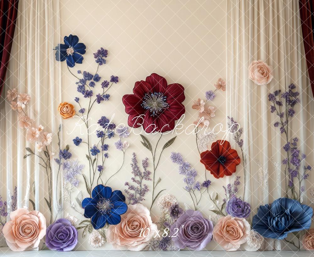 Kate Fine Art Flower Curtain Wall Backdrop Designed by Mini MakeBelieve - Image 5