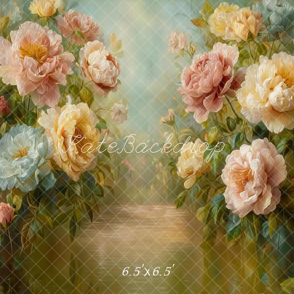 Kate Fine Art Flower Reflected Water Backdrop Designed by GQ - Image 2