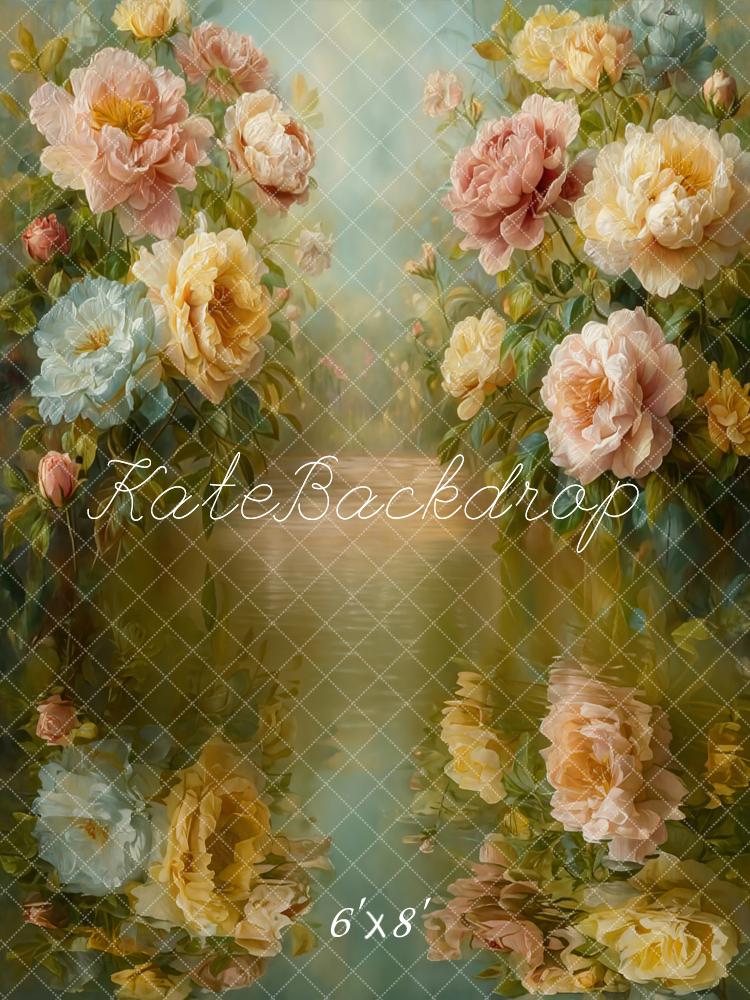 Kate Fine Art Flower Reflected Water Backdrop Designed by GQ - Image 3