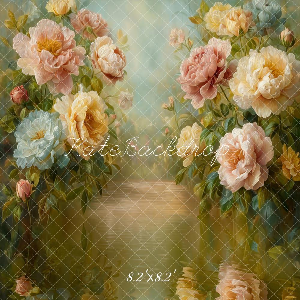 Kate Fine Art Flower Reflected Water Backdrop Designed by GQ - Image 5