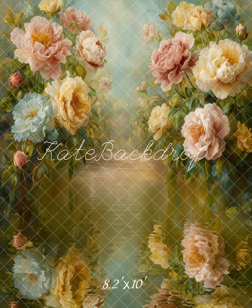 Kate Fine Art Flower Reflected Water Backdrop Designed by GQ - Image 6