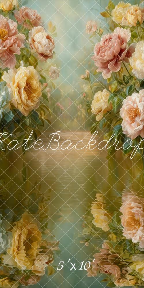 Kate Fine Art Flower Reflected Water Backdrop Designed by GQ - Image 9
