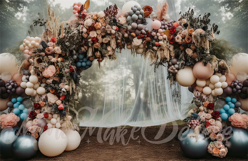 Kate Fine Art Forest Balloons Arch Backdrop Designed by Mini MakeBelieve - Image 2