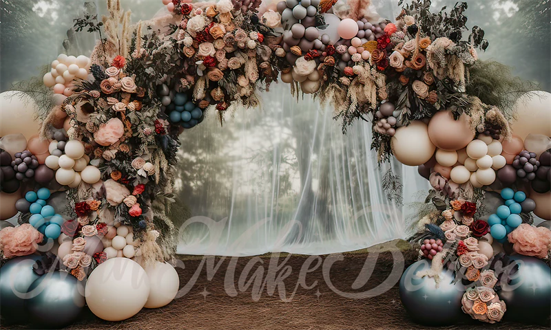 Kate Fine Art Forest Balloons Arch Backdrop Designed by Mini MakeBelieve - Image 4