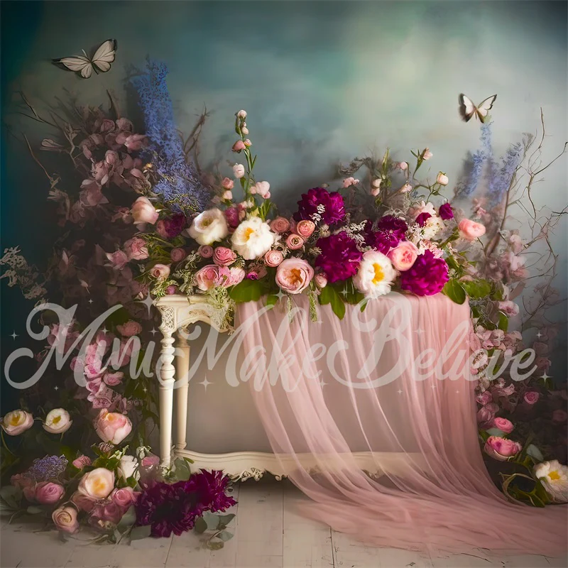 Kate Fine Art Interior Floral Curtain Backdrop Designed by Mini MakeBelieve - Image 2