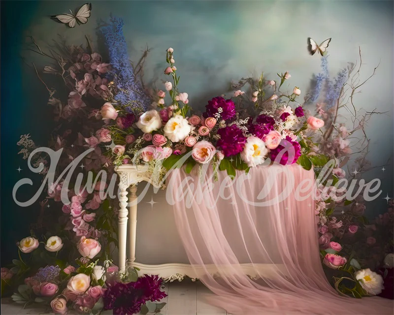 Kate Fine Art Interior Floral Curtain Backdrop Designed by Mini MakeBelieve - Image 3