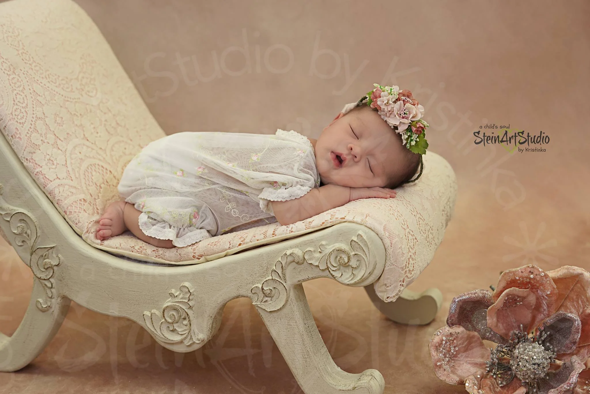 Kate Fine Art Light Beige Abstract texture Backdrop Designed by Veronika Gant - Image 4