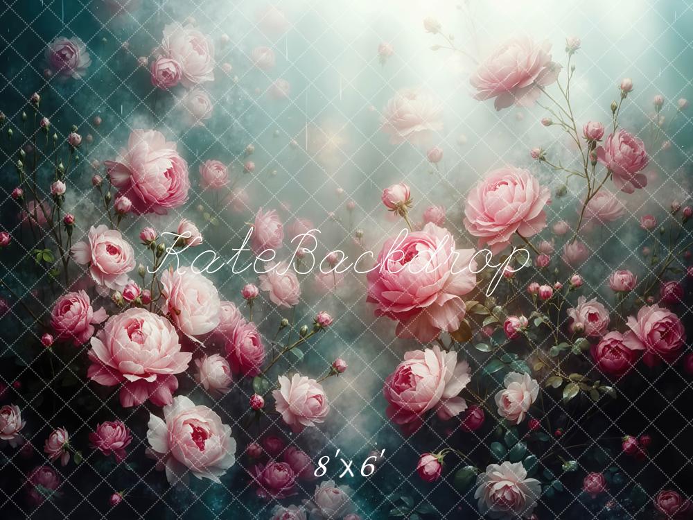 Kate Fine Art Pink Peony Florals Backdrop Designed by Mini MakeBelieve - Image 3