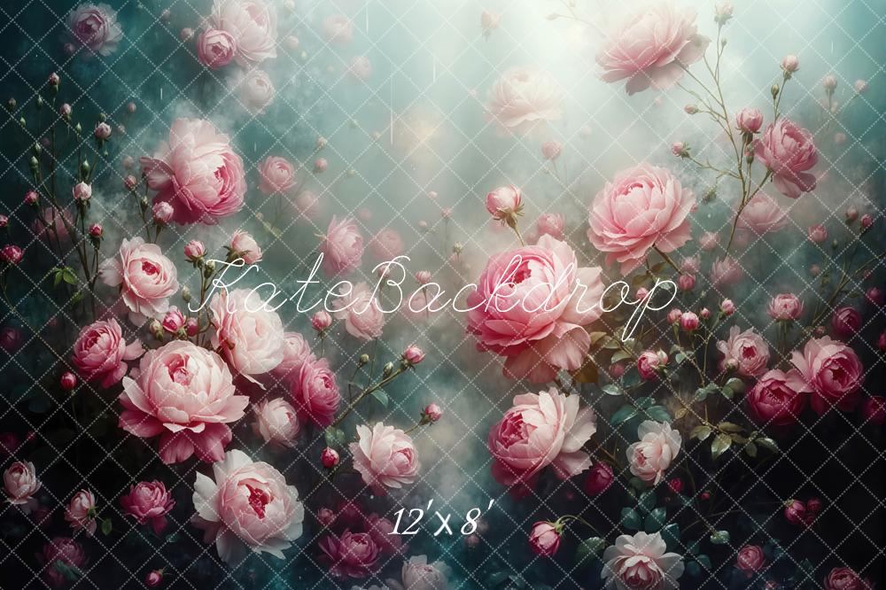 Kate Fine Art Pink Peony Florals Backdrop Designed by Mini MakeBelieve - Image 8