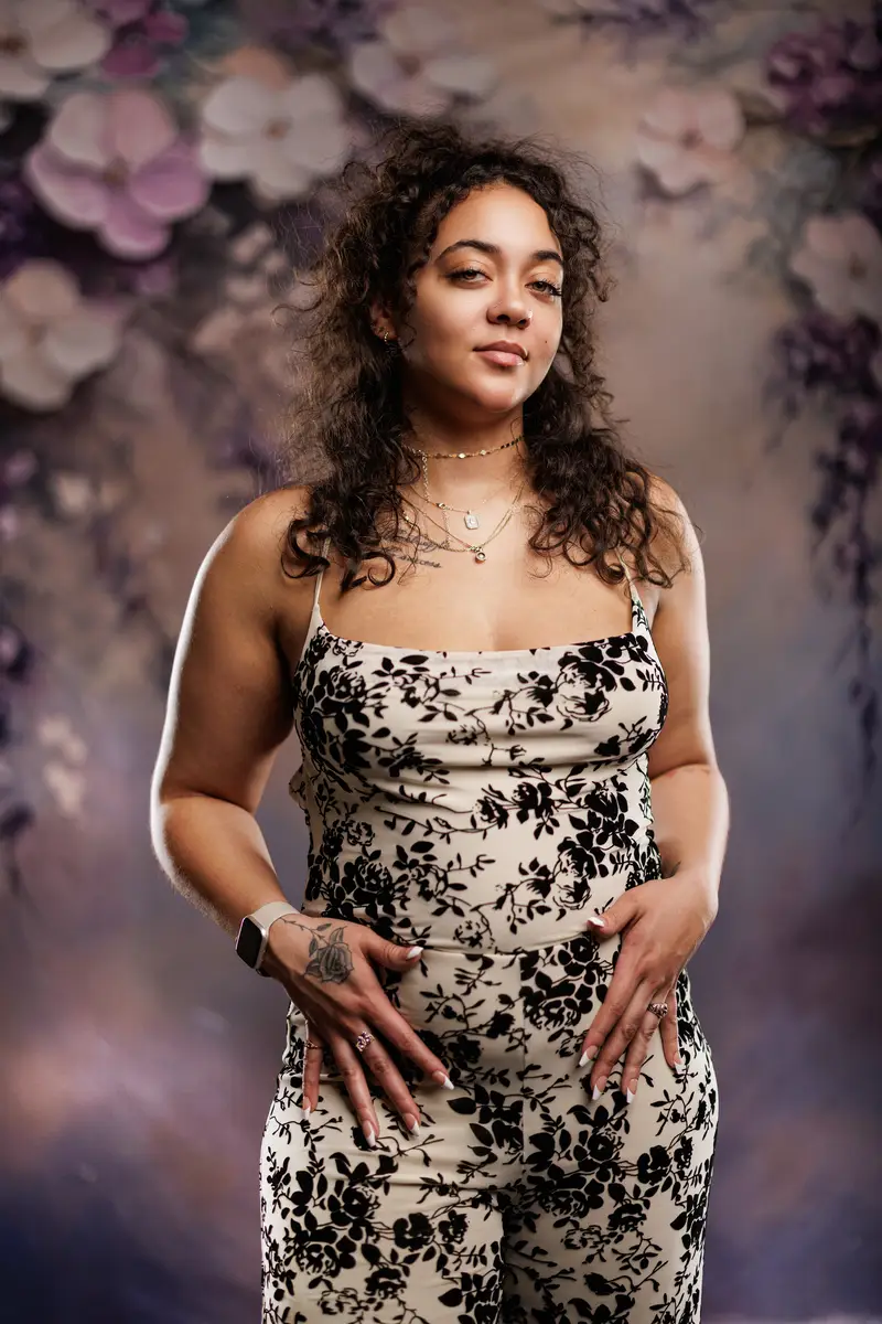Kate Fine Art Purple Flower Backdrop Designed by Emetselch - Image 3