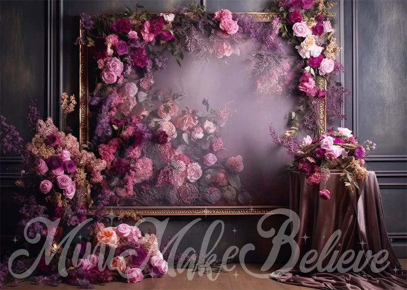 Kate Fine Art Purple Flower Wedding Backdrop Designed by Mini MakeBelieve - Image 2