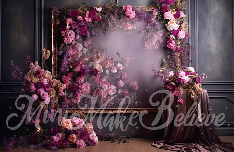 Kate Fine Art Purple Flower Wedding Backdrop Designed by Mini MakeBelieve - Image 6