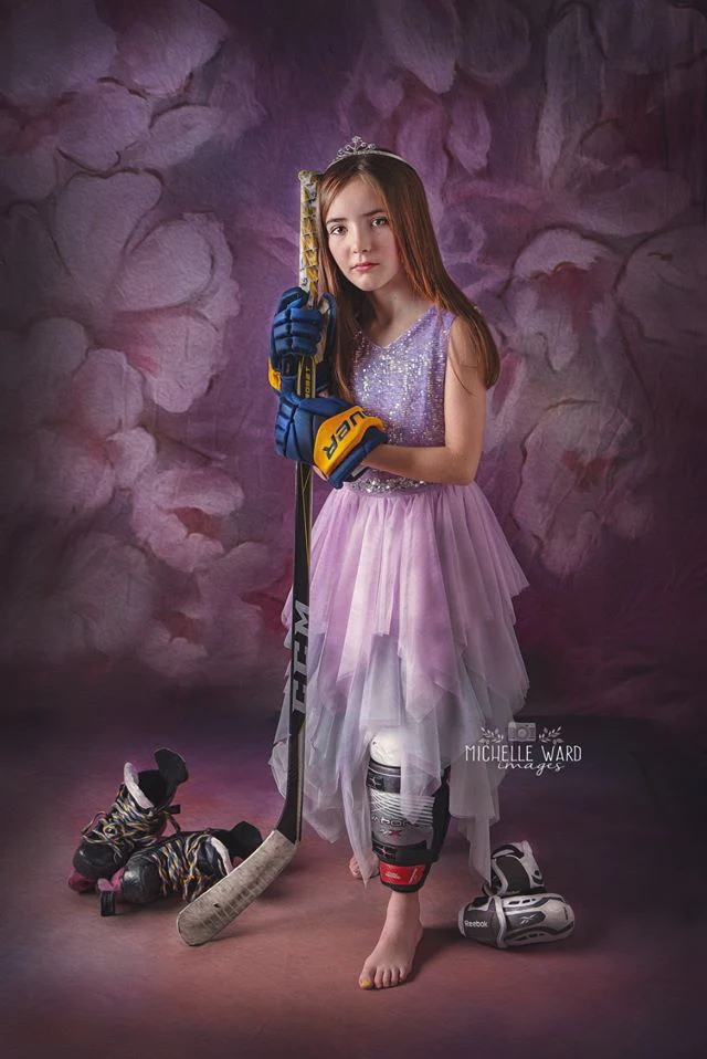 Kate Fine Art Purple Painting Flowers Backdrop for Photography - Image 3