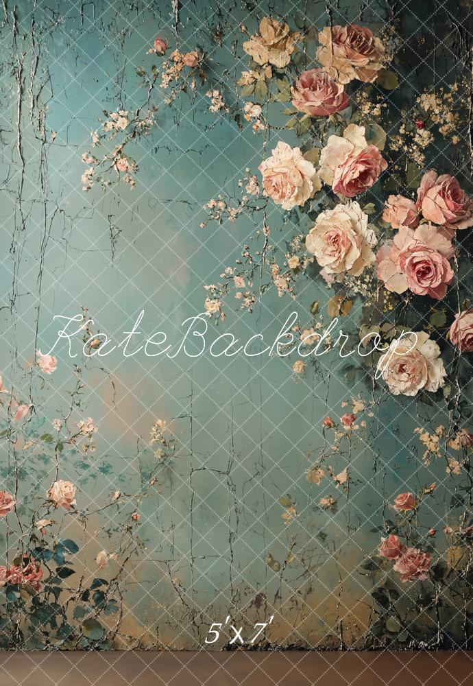 Kate Fine Art Vintage Flower Backdrop Designed by Emetselch - Image 2