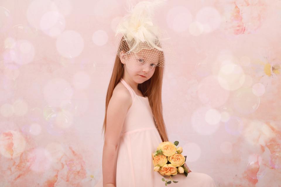 Kate Fine Art Watercolors Orange Flowers Backdrop Designed by Veronika Gant - Image 3