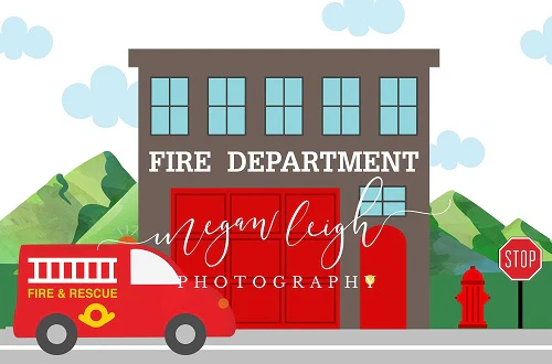 Kate Firehouse Backdrop Designed by Megan Leigh Photography - Image 2