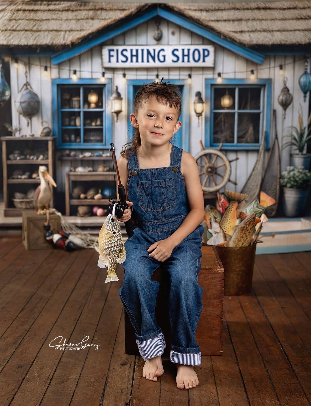 Kate Fishing Shop Backdrop Designed by Ashley Paul - Image 3