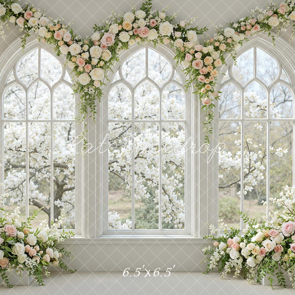 Kate Floral Arch Arched Windows Backdrop Designed by Mini MakeBelieve - Image 2