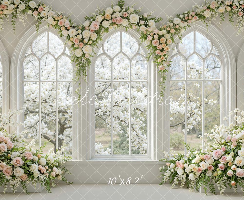 Kate Floral Arch Arched Windows Backdrop Designed by Mini MakeBelieve - Image 6
