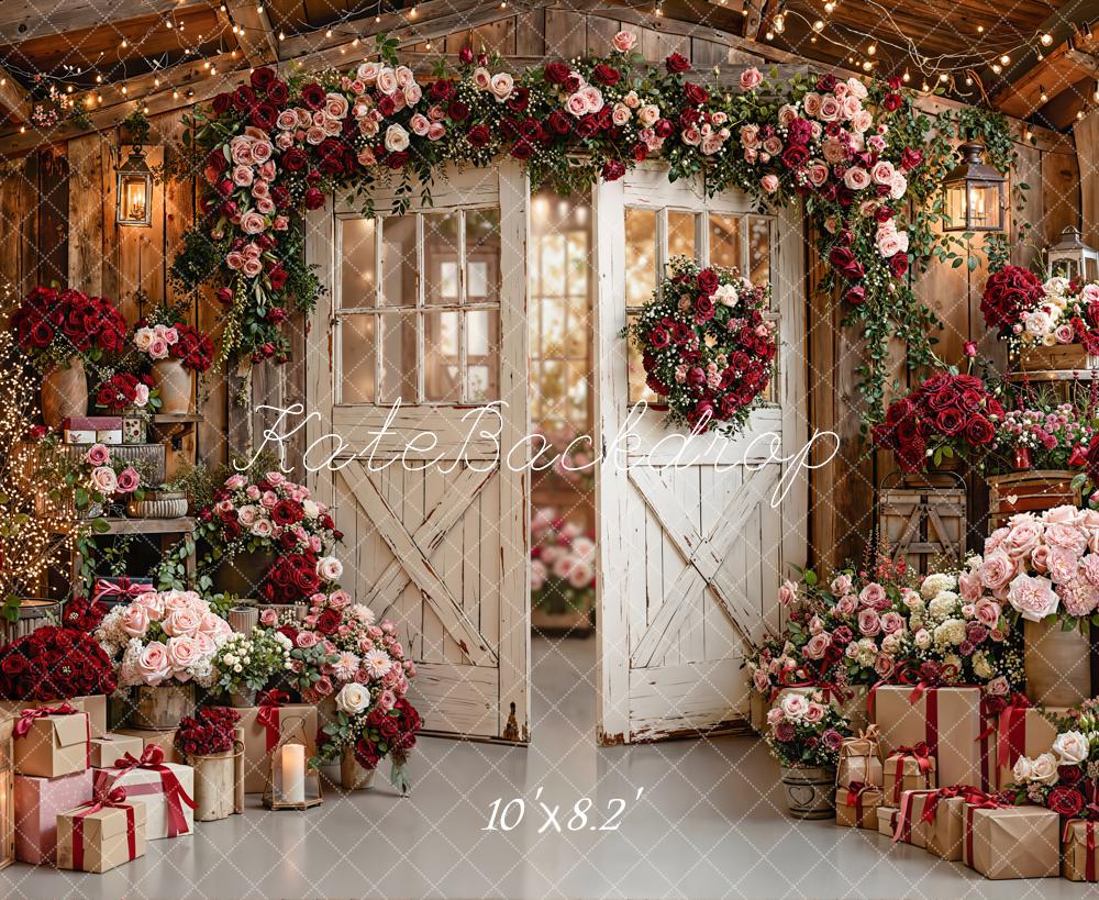 Kate Floral Arch Rustic Gifts Door Backdrop Designed by Emetselch - Image 6