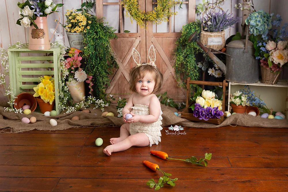Kate Floral Barn Door Easter Backdrop Designed by Jia Chan Photography - Image 3