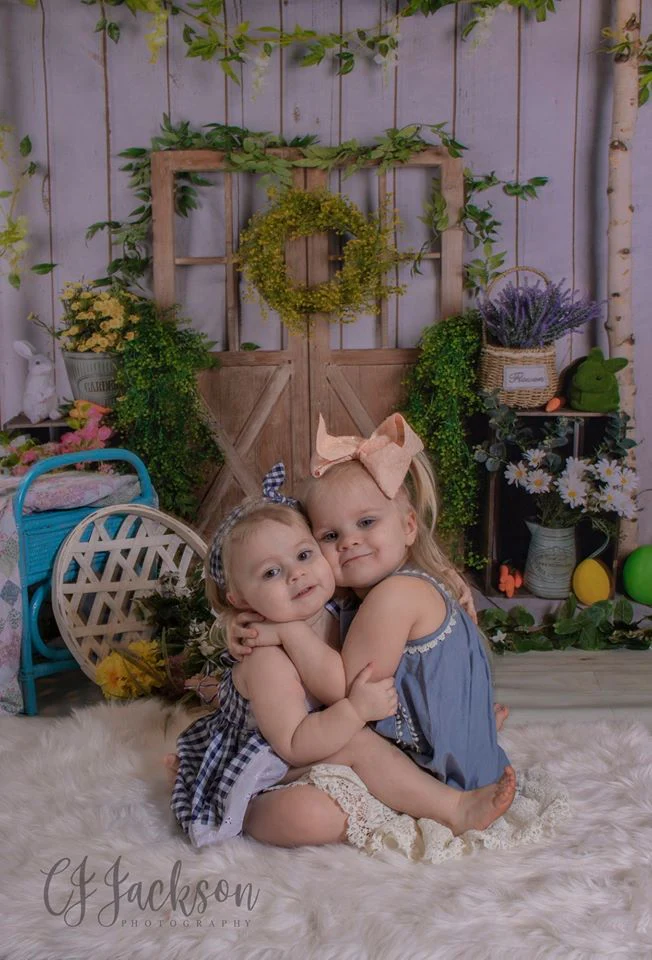 Kate Floral Barn Door Easter Backdrop Designed by Jia Chan Photography - Image 5