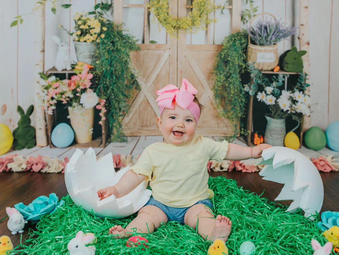 Kate Floral Barn Door Easter Backdrop Designed by Jia Chan Photography - Image 8