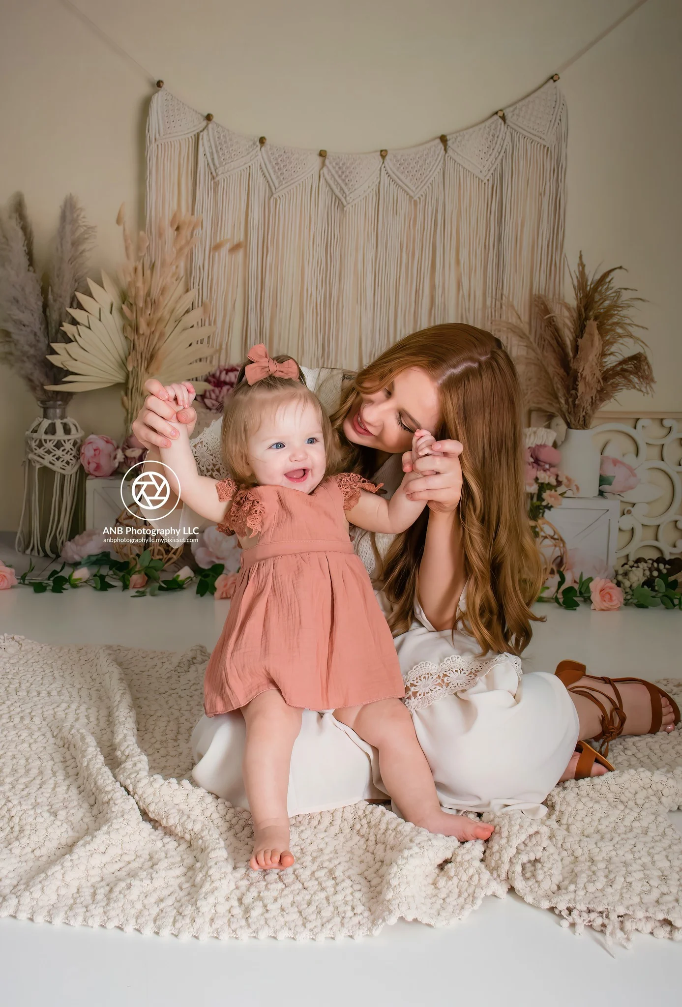 Kate Floral Boho Macrame Backdrop Designed by Mandy Ringe Photography - Image 3