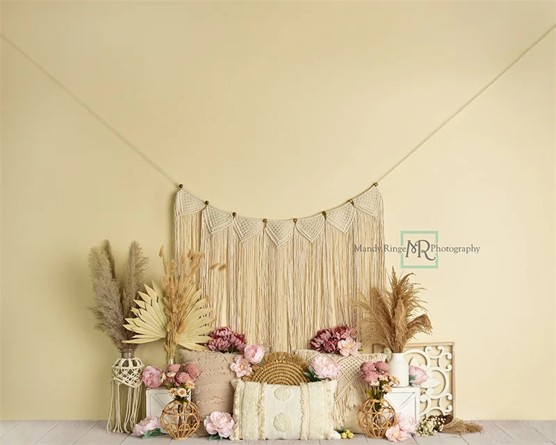 Kate Floral Boho Macrame Backdrop Designed by Mandy Ringe Photography - Image 7
