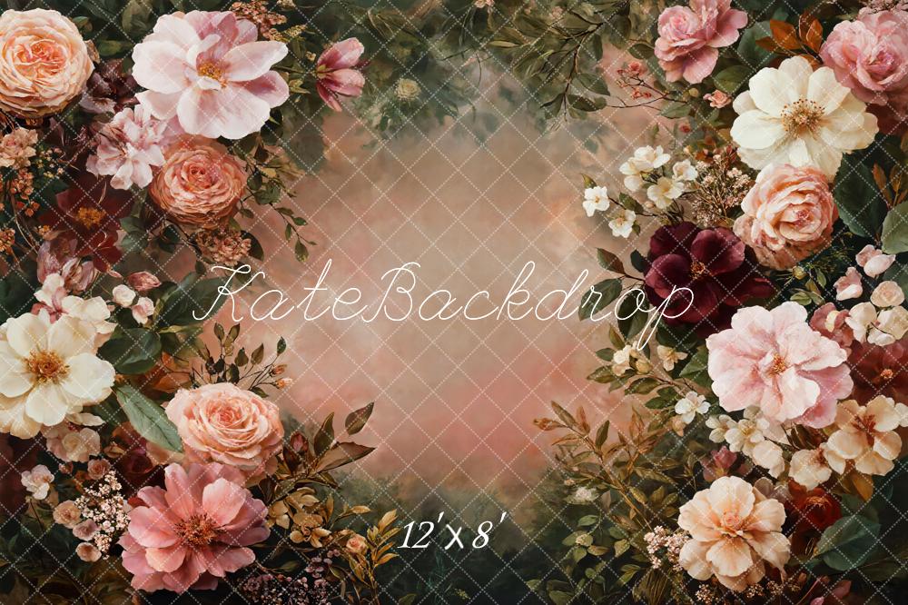 Kate Floral Border Vintage Backdrop Designed by GQ - Image 8
