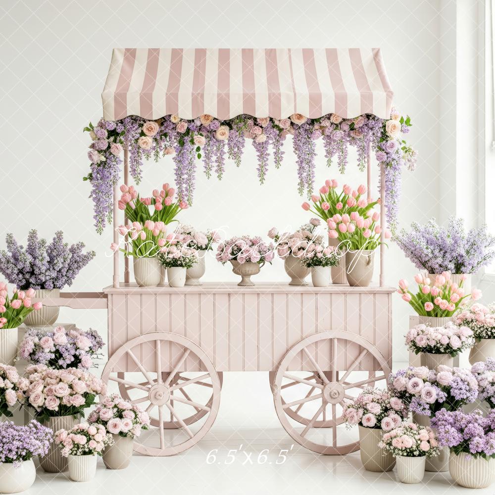 Kate Floral Cart Pastel Arrangement Backdrop Designed by Patty Robert - Image 2