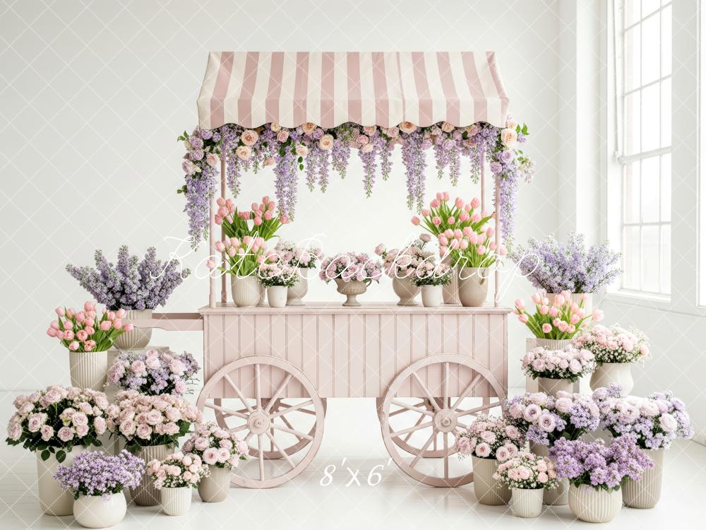 Kate Floral Cart Pastel Arrangement Backdrop Designed by Patty Robert - Image 3