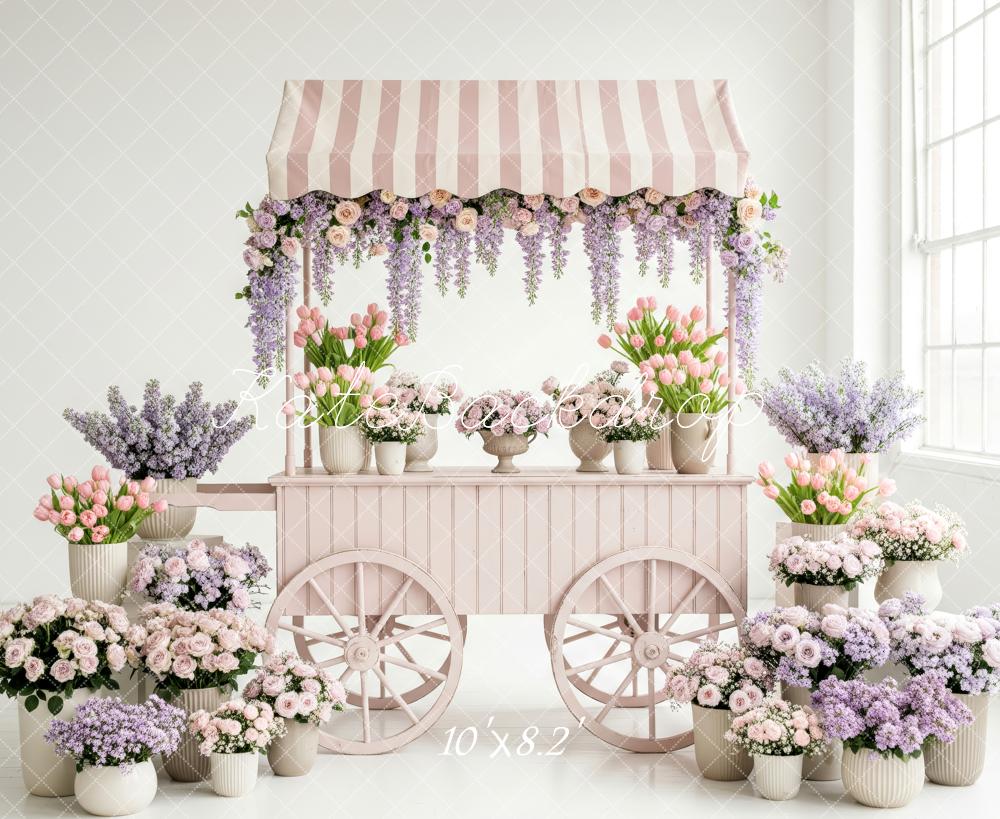 Kate Floral Cart Pastel Arrangement Backdrop Designed by Patty Robert - Image 6