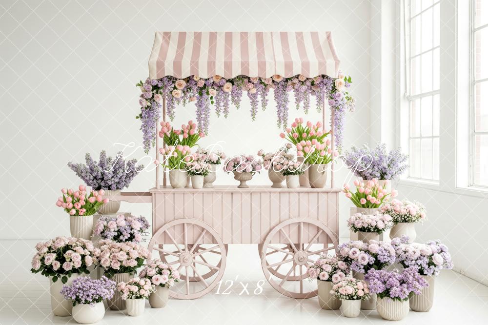 Kate Floral Cart Pastel Arrangement Backdrop Designed by Patty Robert - Image 8