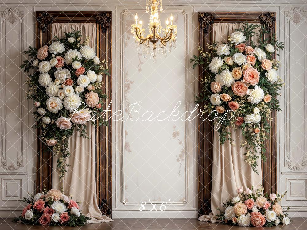 Kate Floral Chandelier Vintage Wall Backdrop Designed by Mini MakeBelieve - Image 3