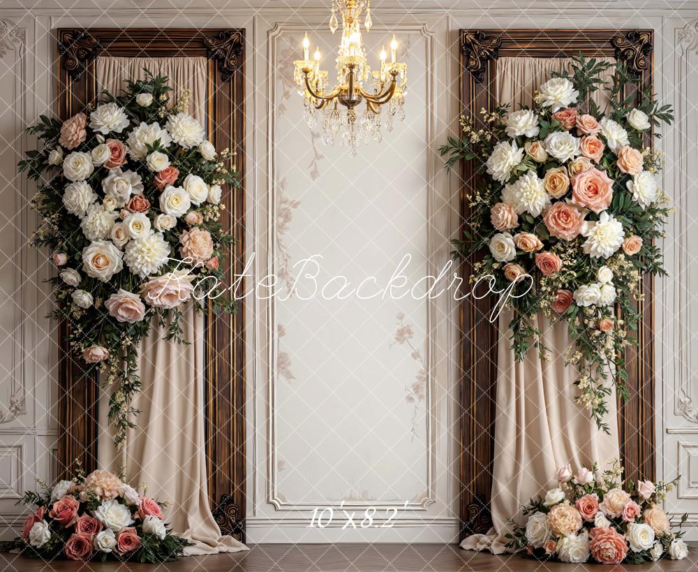 Kate Floral Chandelier Vintage Wall Backdrop Designed by Mini MakeBelieve - Image 6