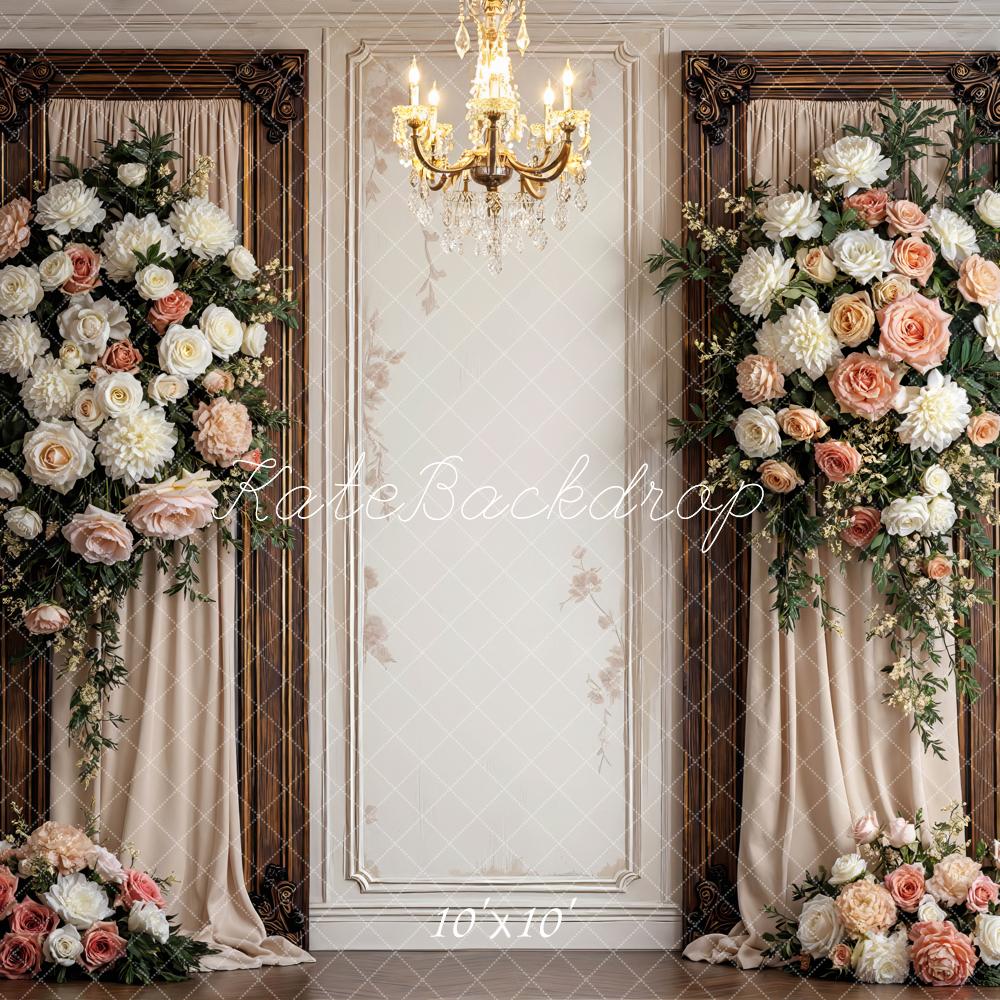Kate Floral Chandelier Vintage Wall Backdrop Designed by Mini MakeBelieve - Image 7