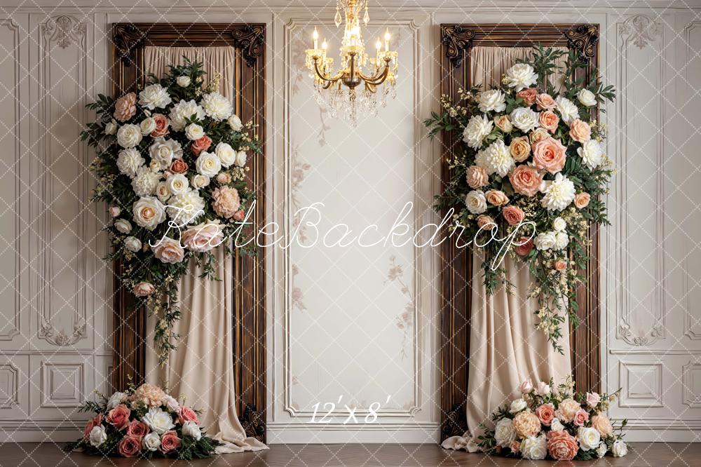 Kate Floral Chandelier Vintage Wall Backdrop Designed by Mini MakeBelieve - Image 8