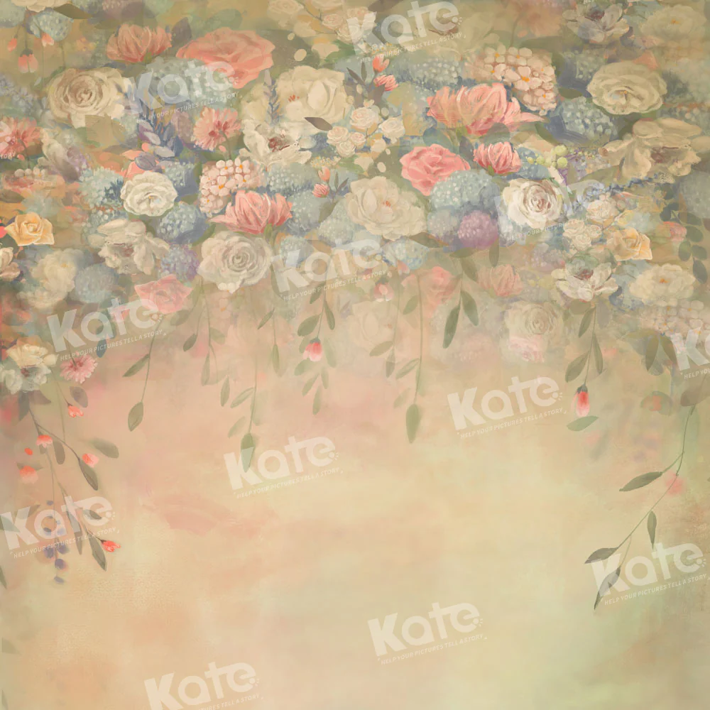 Kate Floral Fine Art Yellow Backdrop Designed by GQ - Image 2