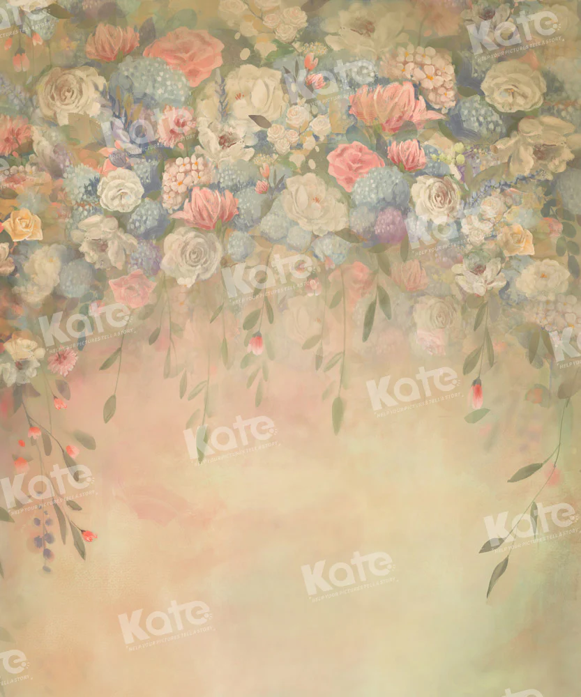 Kate Floral Fine Art Yellow Backdrop Designed by GQ - Image 3