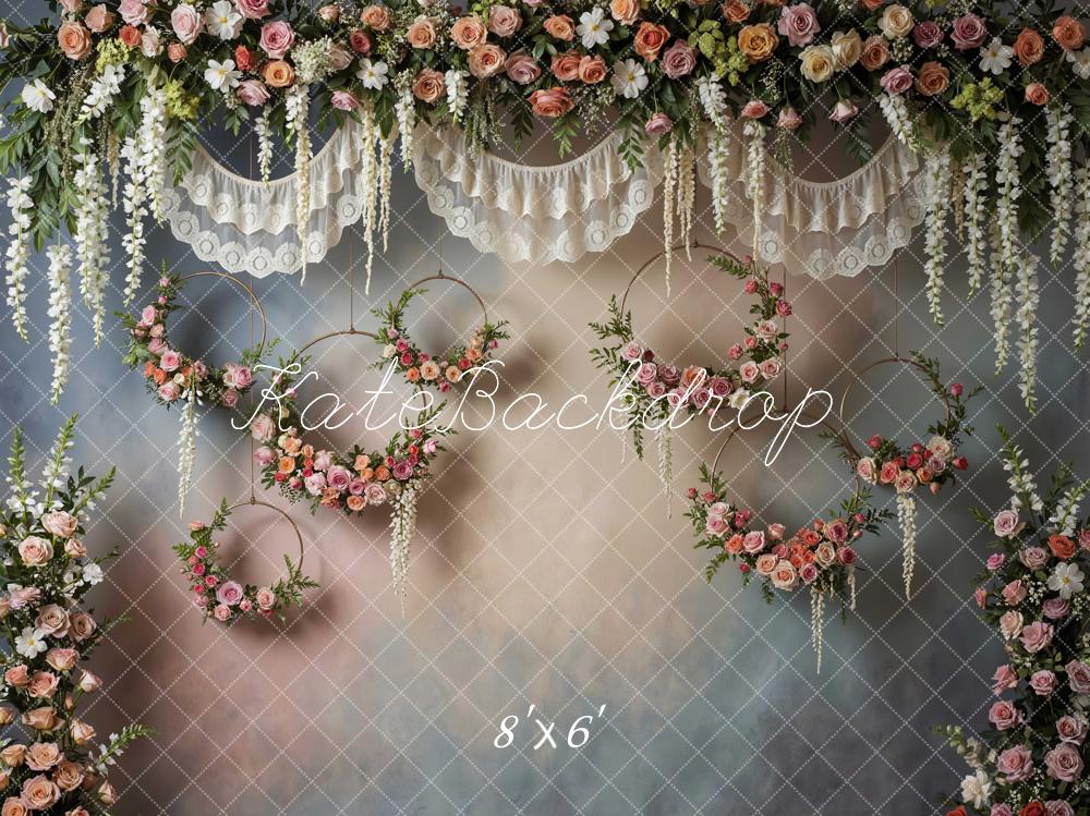 Kate Floral Hoops Lace Garland Backdrop Designed by Mini MakeBelieve - Image 3