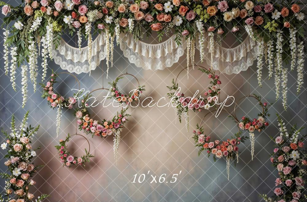 Kate Floral Hoops Lace Garland Backdrop Designed by Mini MakeBelieve - Image 4