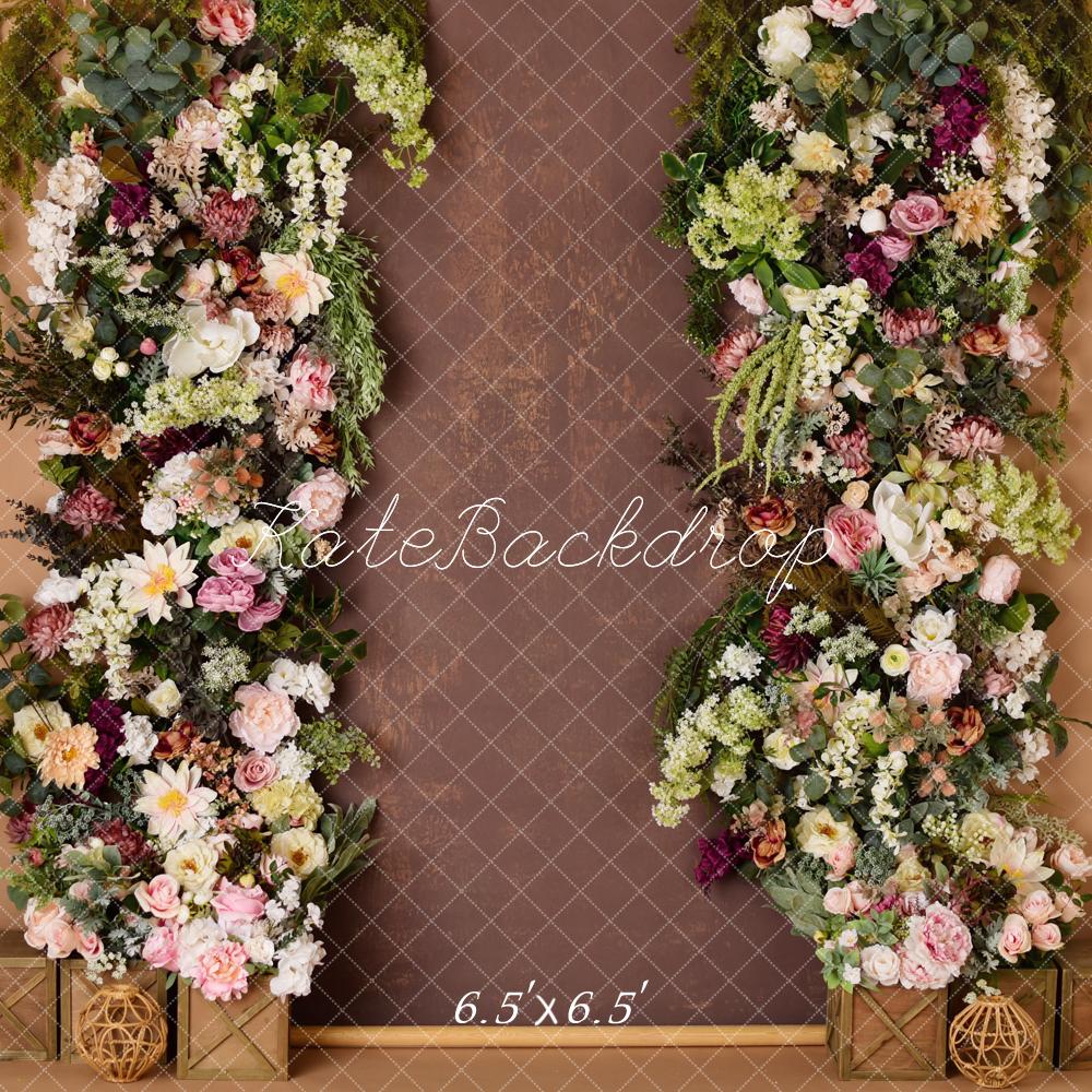 Kate Floral Rustic Brown Backdrop Designed by Mandy Ringe Photography - Image 5
