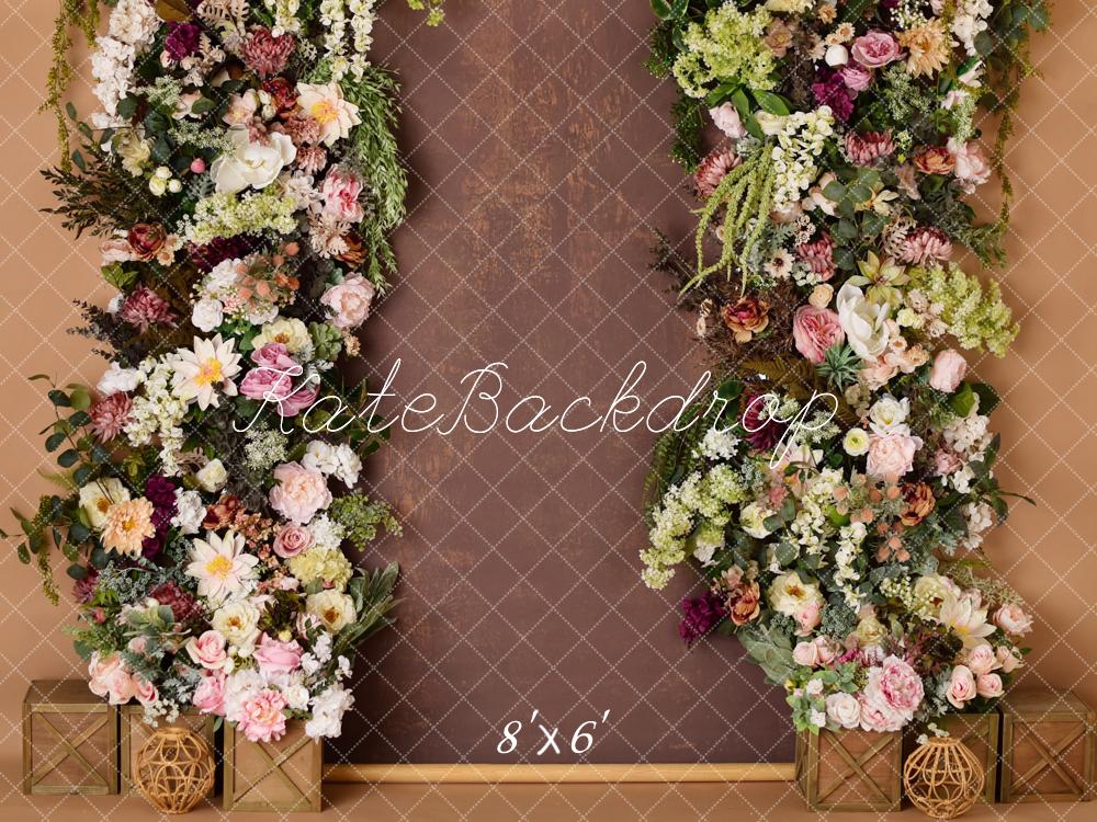 Kate Floral Rustic Brown Backdrop Designed by Mandy Ringe Photography - Image 6