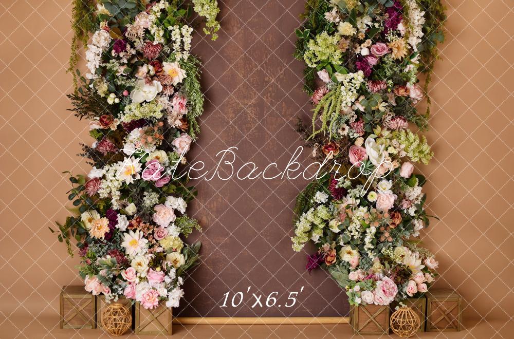 Kate Floral Rustic Brown Backdrop Designed by Mandy Ringe Photography - Image 7