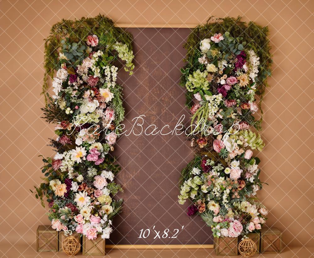 Kate Floral Rustic Brown Backdrop Designed by Mandy Ringe Photography - Image 8