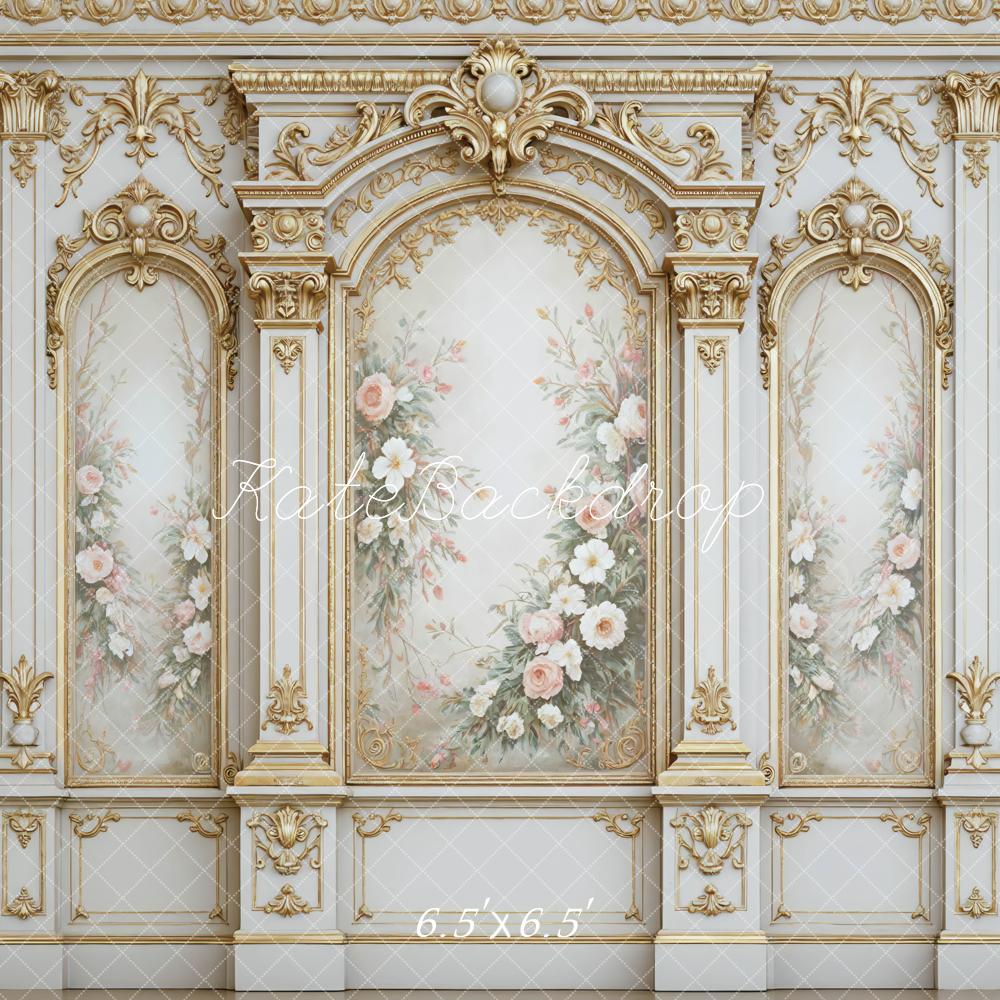 Kate Floral Wall Gold Ornaments Backdrop Designed by Mini MakeBelieve - Image 2